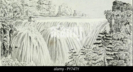 "Nordamerika ist Feuerstelle, Schönheiten und Naturschätze im Allgemeinen und die Brittischen Besitzungen insbesondere' (1839) Stockfoto