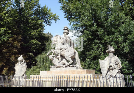 König Jan Sobieski Royal Palace, Lazienki Park Warschau Polen EU Stockfoto