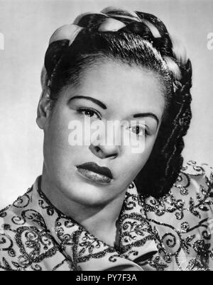 BILLIE HOLIDAY (1915-1959) Werbefoto des amerikanischen Jazz Sängerin über 1948 Stockfoto