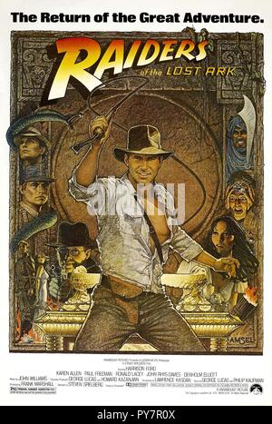 Original Film Titel: Jäger des verlorenen Schatzes. Englischer Titel: Jäger des verlorenen Schatzes. Jahr: 1981. Regie: Steven Spielberg. Credit: Lucasfilm LTD./PARAMOUNT/Album Stockfoto