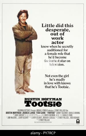 Original Film Titel: tootsie. Englischer Titel: tootsie. Jahr: 1982. Regie: Sydney Pollack. Stars: DUSTIN HOFFMAN. Quelle: Columbia Pictures/Album Stockfoto