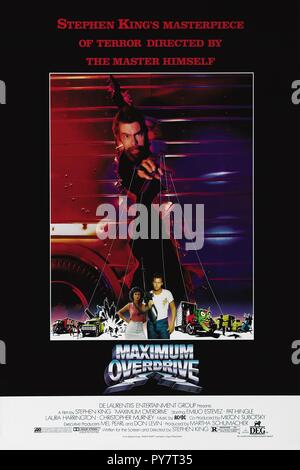 Original Film Titel: MAXIMUM OVERDRIVE. Englischer Titel: MAXIMUM OVERDRIVE. Jahr: 1986. Regisseur: Stephen King. Credit: DE LAURENTIS ENTERTAINMENT GROUP/Album Stockfoto