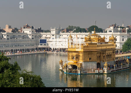 Golden Temple Harmandir Sahib, Amritsar, Punjab, Indien Stockfoto