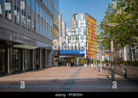 Brüssel Parlamentarium Gebäude Stockfoto