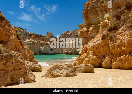 Praia dos Três Irmãos, Alvor, Algarve, Portugal Stockfoto