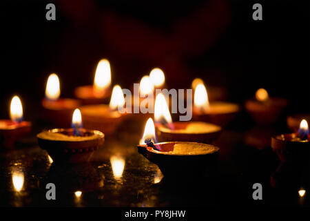 Diwali Lichter, Indien Stockfoto