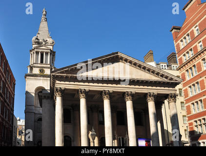 St.-Georgs Pfarrkirche, Bloomsbury, London, England, Vereinigtes Königreich Stockfoto