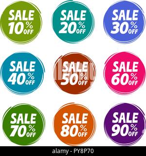 Verkauf, Label. Business, Shop, Mall Konzept. Vector Illustration Stock Vektor