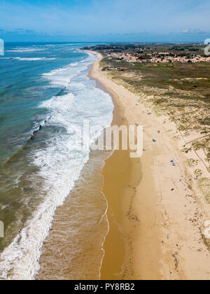 "Ile d'Oleron" Insel (vor den Küsten des westlichen Frankreich): Strand "Plage Les Huttes" in Saint-Denis-d'Oléron Stockfoto