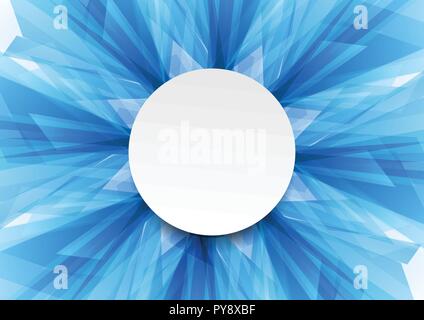 Blau hell abstrakt Tech geometrische Formen Design. Konzept abstrakt vektor design Stock Vektor