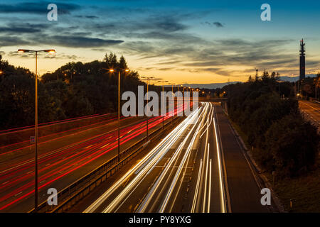 The M40 Motorway - near Junction 6 Stockfoto