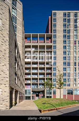 Rubicon Court Apartments in der Kornkammer Square, Kings Cross, London Stockfoto