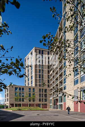 Rubicon Court Apartments in der Kornkammer Square, Kings Cross, London Stockfoto