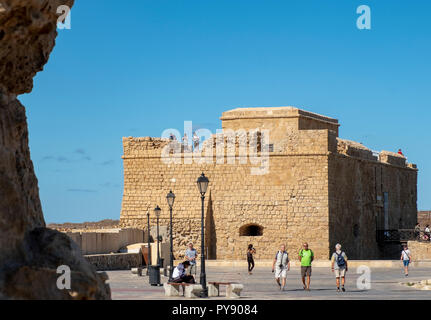 Burg von Paphos, Paphos, Zypern, östlichen Mittelmeer Stockfoto