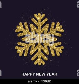Vector Illustration von Schneeflocke Vorlage für Winter Urlaub Karten Stock Vektor