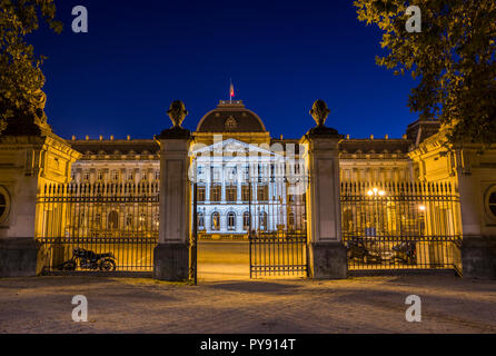 Der Königliche Palast von Brüssel bei Nacht Stockfoto