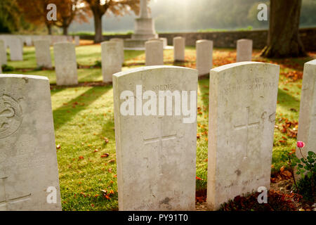 Blighty Tal Soldatenfriedhof mit viele von denen, die am 1. Juli 1916 getötet neben dem Schlachtfeld an der Somme Stockfoto