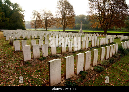 Blighty Tal Soldatenfriedhof mit viele von denen, die am 1. Juli 1916 getötet neben dem Schlachtfeld an der Somme Stockfoto