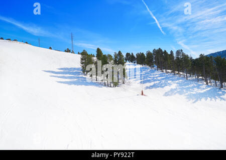 Baqueira Beret in Lerida in Katalonien Ort Ski Resort in Aran Tal der Pyrenäen Spanien Stockfoto