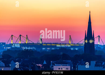 Dortmund Bezirk Hšrde, Deutschland, BVB Borussia Dortmund Fußball-Stadion Stockfoto