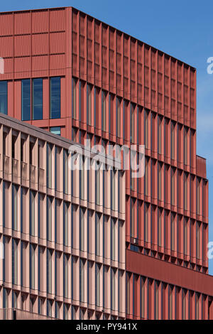 Äußere Detail der R7 Office Block Könige von Duggan Morris Architekten Kreuz. Architektonischen Bestand, London, Vereinigtes Königreich. Architekt: NA, 2017. Stockfoto