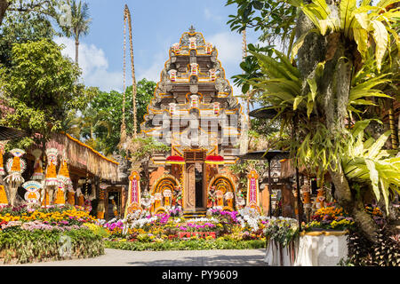 Haus und Garten der Ubud Palace auf der Insel Bali, Indonesien Stockfoto