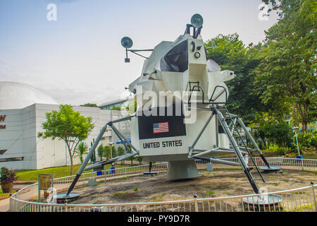 Bangkok, Thailand - November 4, 2017: das Modell der Apollo Lunar Module, das landegerät Teil des Apollo Raumschiff für den US-amerikanischen Apollo Programm. Stockfoto