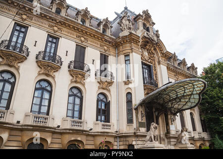 Bild von einem wunderschönen Cantacuzino Palace in Bukarest, der Hauptstadt von Rumänien Stockfoto