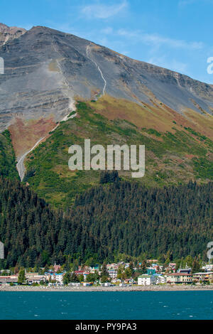 Seward, Resurrection Bay, Kenai Halbinsel, Alaska, USA. Stockfoto
