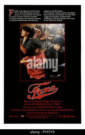 Original Film Titel: Ruhm. Englischer Titel: Ruhm. Jahr: 1980. Regie: Alan Parker. Credit: MGM /Album Stockfoto