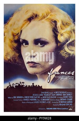 Original Film Titel: Frances. Englischer Titel: Frances. Jahr: 1982. Regie: GRAEME CLIFFORD. Quelle: UNIVERSAL PICTURES/Album Stockfoto