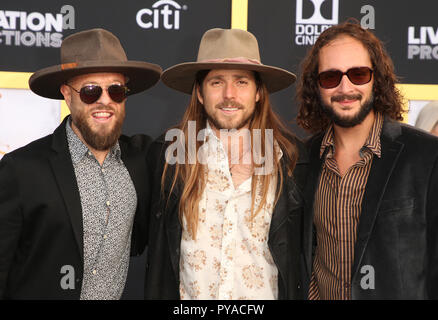 Die Los Angeles Premiere von "ein Stern ist geboren" Mit: Anthony LoGerfo, Corey McCormick, Lukas Nelson Wo: Los Angeles, Kalifornien, Vereinigte Staaten, wenn: 24 Sep 2018 Credit: FayesVision/WENN.com Stockfoto