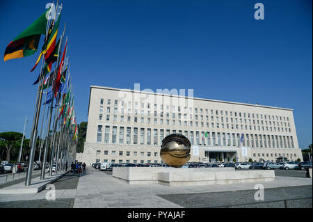 Italien. 25 Okt, 2018. Das Gebäude des Ministeriums für Auswärtige Angelegenheiten wie das Farnesina während der zweiten Italy-Africa Konferenz bekannt, Ministerium für Auswärtige Angelegenheiten und Internationale Zusammenarbeit Rom, 25. Oktober 2018 Credit: Silvia Loré/Pacific Press/Alamy leben Nachrichten Stockfoto