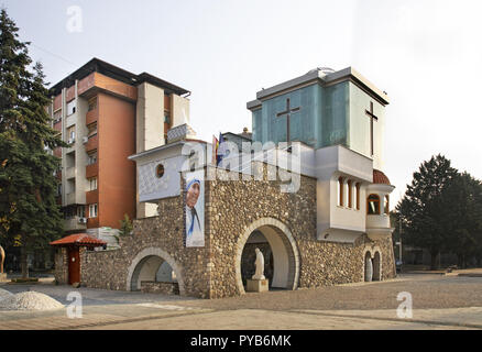 Gedenkstätte von Mutter Teresa in Skopje. Mazedonien Stockfoto