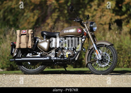 Royal Enfield Classic EFI Pegasus Stockfoto