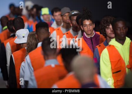 Sao Paulo, Brasilien. 26 Okt, 2018. Piet fashion show während der São Paulo Fashion Week (SPFW), N46 Edition, in Sao Paulo, Brasilien. Credit: Paulo Lopes/ZUMA Draht/Alamy leben Nachrichten Stockfoto