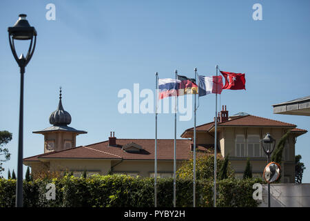 Istanbul, Türkei. 27 Okt, 2018. Eine allgemeine Übersicht der Schauplatz für ein Quartett Gipfeltreffen zwischen der Türkei, Deutschland, Russland und Frankreich auf Syrien. Credit: Oliver Weiken/dpa/Alamy leben Nachrichten Stockfoto