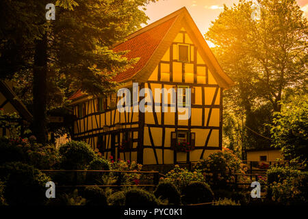 Traditionelle deutsche Haus in Königswinter, in der Nähe von Bonn, Deutschland. Stockfoto