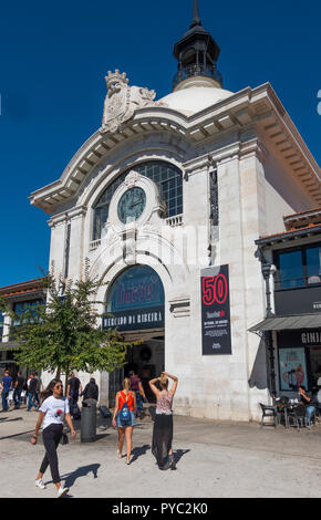 Der Zugang von Außen dem Markt Lisboa, Lissabon, Portugal Stockfoto