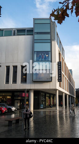 Debenhams Department Store Exeter. Einem anderen Einzelhändler schließen viele Branchen. Stockfoto