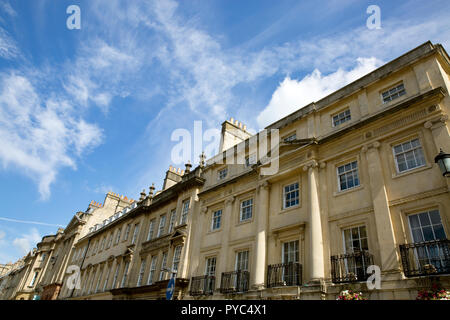 Dach-line in der Milsom Street, Bath, Somerset Stockfoto