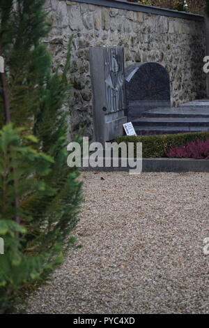 Die Grabstätte 1922 an der Cimetière Notre-Dame in Luxemburg und die letzte Ruhestätte für Friedrich Wilhelm Voigt, 'Der Hauptmann von Köpenick" Stockfoto