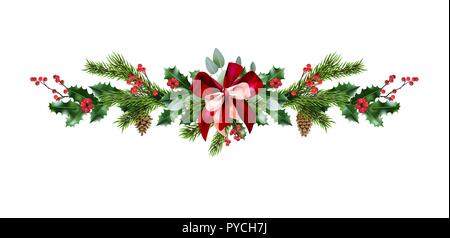 Weihnachten festliche Weihnachtsstern Rahmen. Urlaub Bild für Design Banner, Ticket, Einladung oder Karte, Faltblatt und so weiter. Stock Vektor