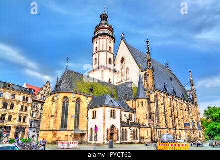 St. Thomas Kirche in Leipzig - Sachsen, Deutschland Stockfoto