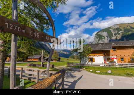 Dp im engtal oder engen Tal, Maple Valley, großer Ahornboden, tolle Ahorn Boden, Eng, Hinterriss, Karwendel, Alpen, Tirol, Österreich Stockfoto