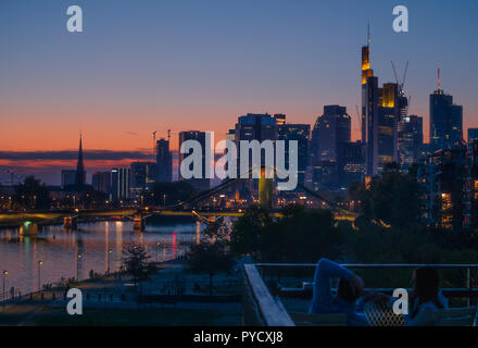 After work Hour Drink in Frankfurt am Main. Stockfoto