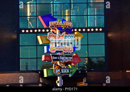 Orlando, Florida, USA; Juli 31, 2018 Citywalk Zeichen in den Universal Studios in Orlando, Florida Stockfoto
