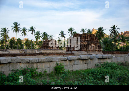 Innere Achyuta Raya Gopuram der Tempel, Hampi, Karnataka, Indien Stockfoto