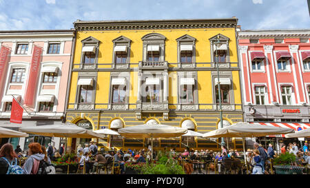 Oslo, Norwegen - 11 August, 2018: Egon Restaurant auf der Karl Johans Gate, Oslo, Norwegen. Stockfoto