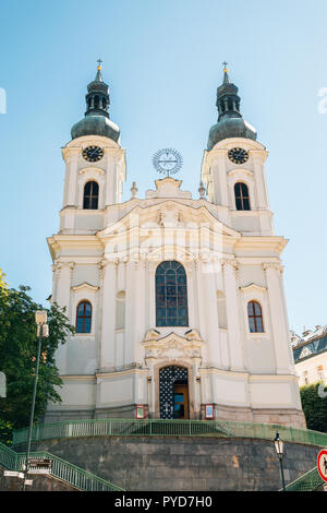 Kirche St. Maria Magdalena in Karlsbad, Tschechien Stockfoto